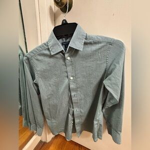 Tommy Hilfiger Kids Green Button Down Shirt